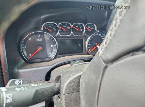2GCVKPECXK1201990 2019 CHEVROLET SILVERADO Blue Вид щитка приладів