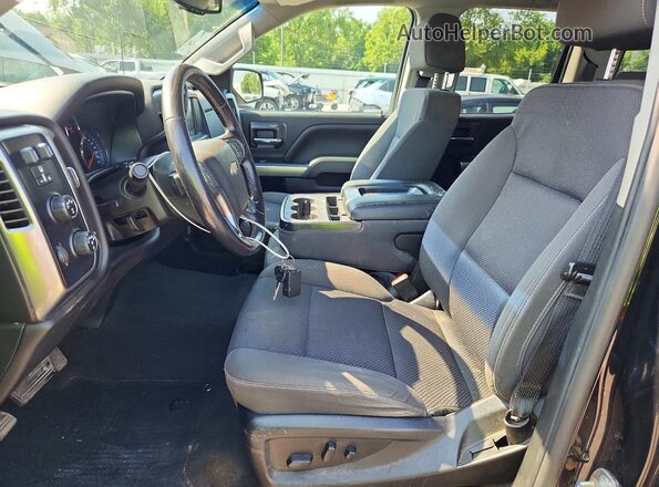2GCVKPECXK1243933 2019 CHEVROLET SILVERADO Black Widok wnętrza z przodu
