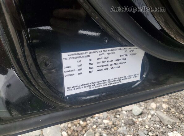 2GEXG6U38J9550224 2018 CADILLAC XTS Black Engine compartment view