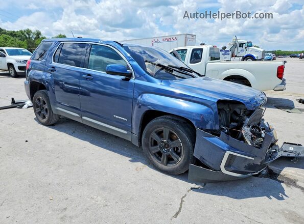 2GKALMEK0G6284829 2016 GMC TERRAIN Blue Przód prawy