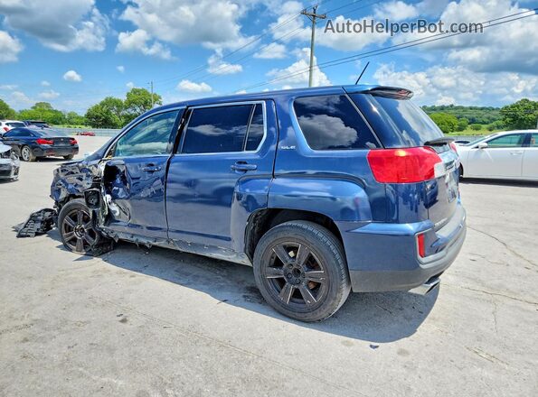 2GKALMEK0G6284829 2016 GMC TERRAIN Blue Tył lewy