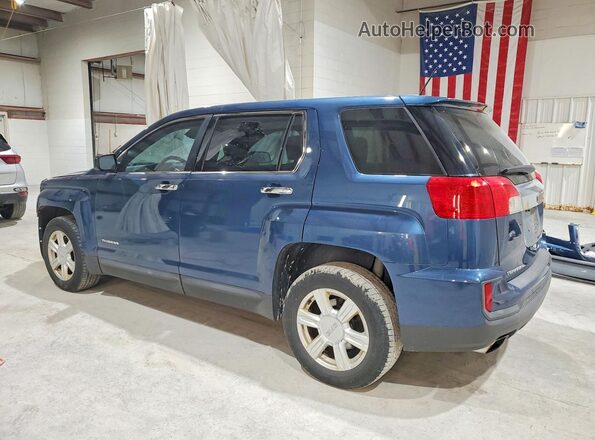 2GKALMEK0G6356807 2016 GMC TERRAIN Blue Trasero izquierdo