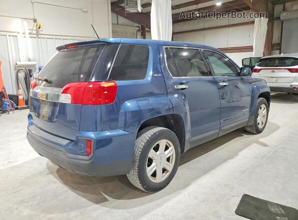 2GKALMEK0G6356807 2016 GMC TERRAIN Blue Trasero derecho
