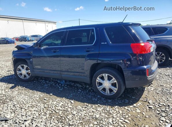 2GKALMEK0H6195523 2017 GMC TERRAIN Blue Հետևի ձախ