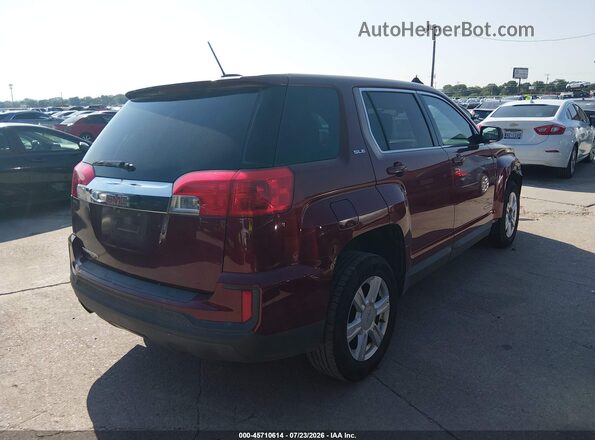 2GKALMEK1G6270017 2016 GMC TERRAIN Maroon Rear right