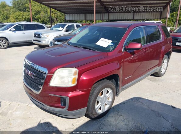 2GKALMEK1G6270017 2016 GMC TERRAIN Maroon Front left