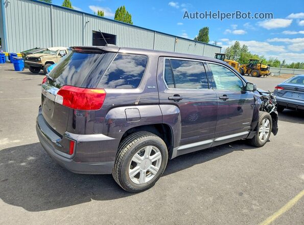 2GKALMEK1G6340857 2016 GMC TERRAIN Черный Задняя правая четверть