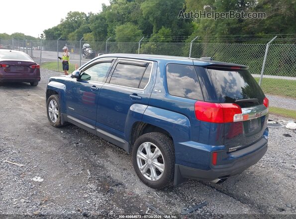 2GKALMEK1H6132382 2017 GMC TERRAIN Blue უკანა მარცხენა