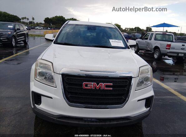 2GKALMEK2G6222963 2016 GMC TERRAIN White Вид щитка приладів
