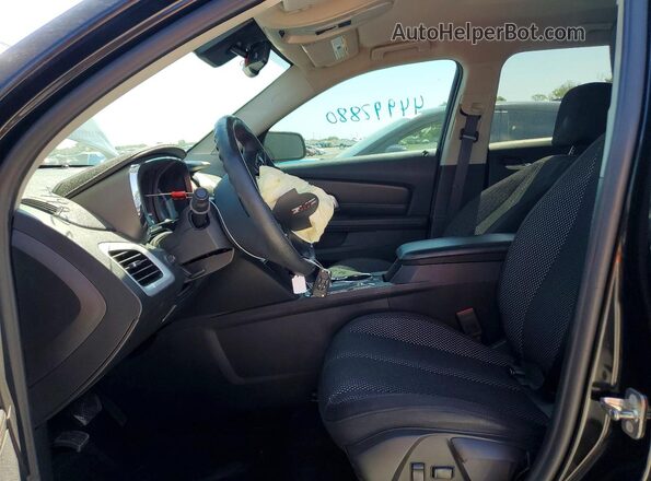 2GKALMEK2H6342411 2017 GMC TERRAIN Черный Вид салона спереди
