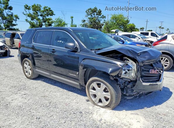 2GKALMEK2H6342411 2017 GMC TERRAIN Черный Передняя правая четверть