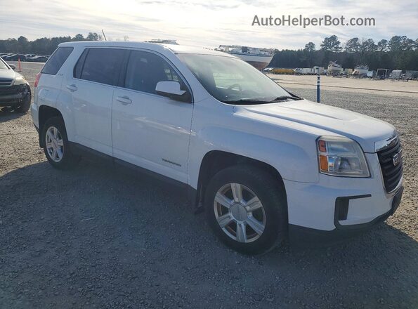 2GKALMEK3G6102072 2016 GMC TERRAIN White Front right