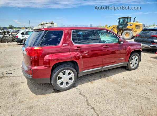 2GKALMEK3H6118645 2017 GMC TERRAIN Red Задня права чверть