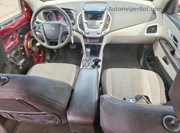 2GKALMEK3H6118645 2017 GMC TERRAIN Red Вид панелі приладів