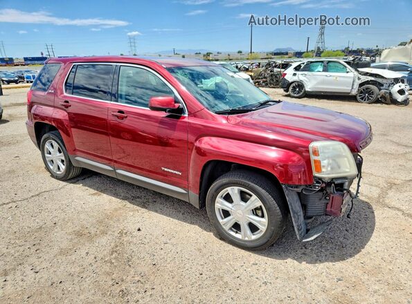 2GKALMEK3H6118645 2017 GMC TERRAIN Red Передня права чверть