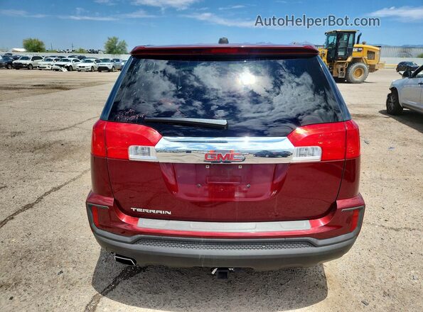 2GKALMEK3H6118645 2017 GMC TERRAIN Red Вид ззаду