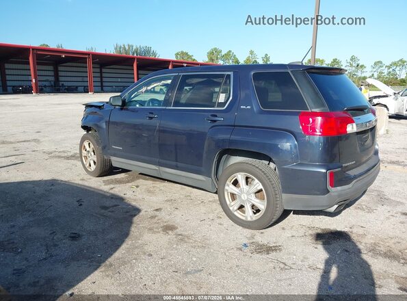 2GKALMEK3H6142945 2017 GMC TERRAIN Navy Trasero izquierdo