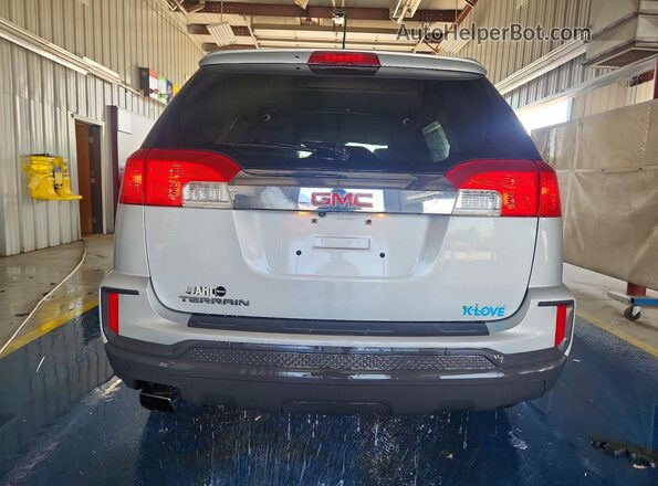 2GKALMEK3H6233245 2017 GMC TERRAIN Silver Вид ззаду