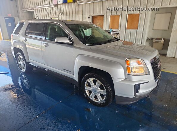 2GKALMEK3H6233245 2017 GMC TERRAIN Silver Передня права чверть
