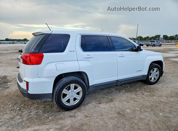 2GKALMEK4G6184281 2016 GMC TERRAIN White Trasero derecho
