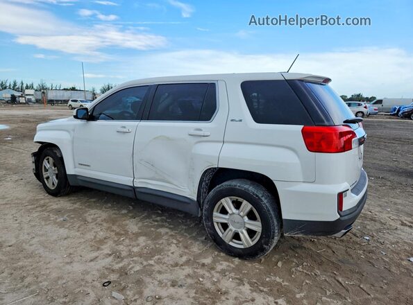 2GKALMEK4G6184281 2016 GMC TERRAIN White Trasero izquierdo