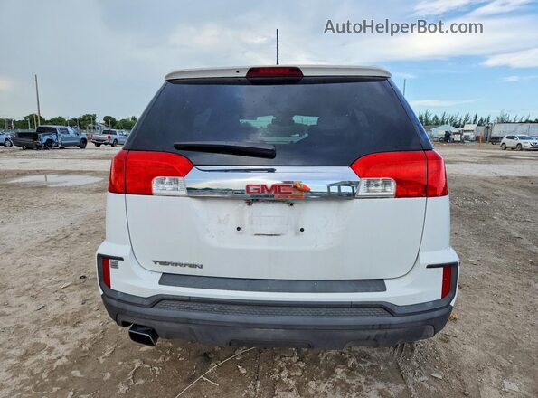 2GKALMEK4G6184281 2016 GMC TERRAIN White Vista trasera