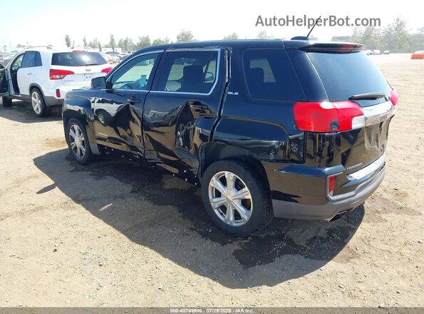 2GKALMEK4H6107542 2017 GMC TERRAIN Black Trasero izquierdo