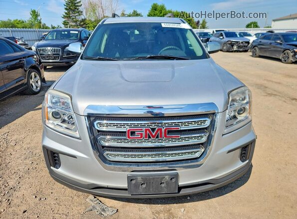 2GKALMEK4H6292403 2017 GMC TERRAIN Silver Front view