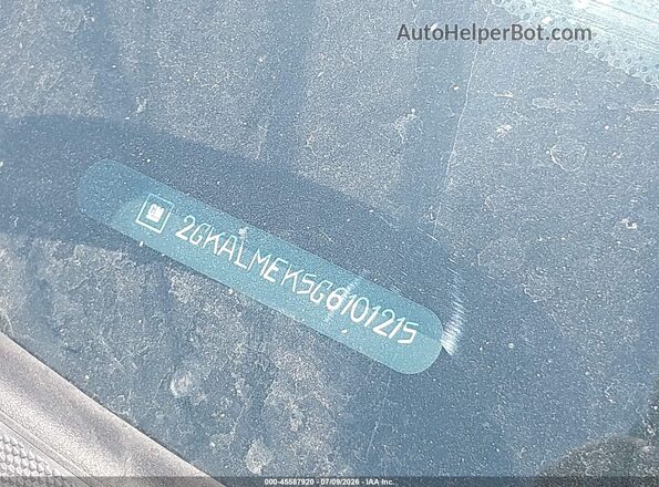 2GKALMEK5G6101215 2016 GMC TERRAIN Черный Вид щитка приборов