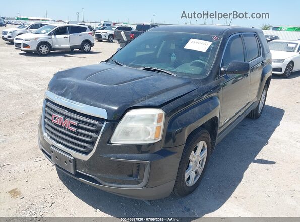 2GKALMEK5G6101215 2016 GMC TERRAIN Черный Передняя левая четверть