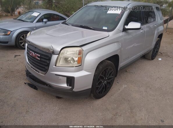 2GKALMEK5G6145974 2016 GMC TERRAIN Silver Vista tres cuartos delantera izquierda