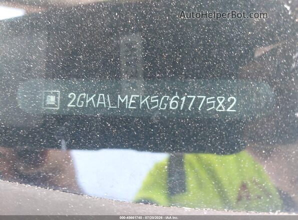 2GKALMEK5G6177582 2016 GMC TERRAIN Gray Vista del compartimento del motor