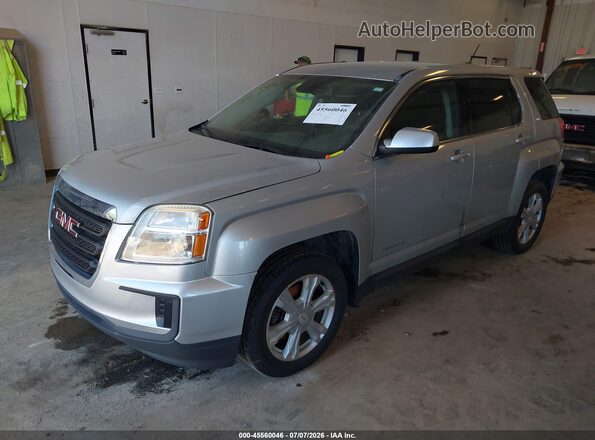 2GKALMEK5H6113091 2017 GMC TERRAIN Silver Առջևի ձախ երեք քառորդ տեսարան