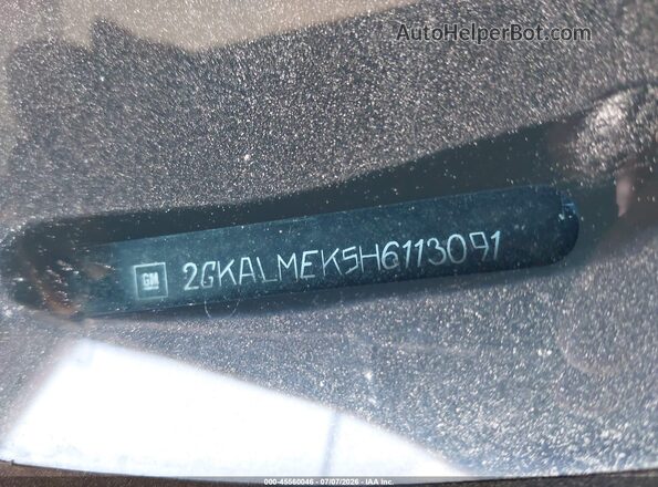 2GKALMEK5H6113091 2017 GMC TERRAIN Silver Շարժիչի բաժամունքի տեսք
