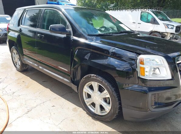 2GKALMEK5H6304509 2017 GMC TERRAIN Black Widok z przodu