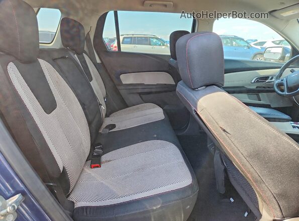 2GKALMEK6G6148995 2016 GMC TERRAIN Blue Rear seats view