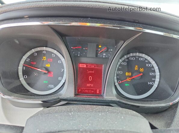2GKALMEK6G6148995 2016 GMC TERRAIN Blue Instrument cluster view