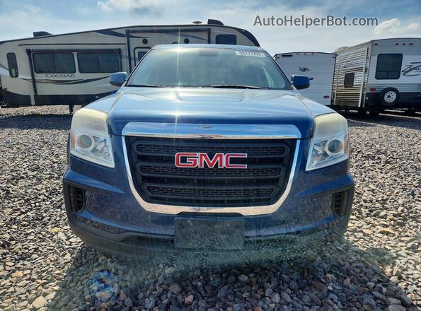 2GKALMEK6G6148995 2016 GMC TERRAIN Blue Front view