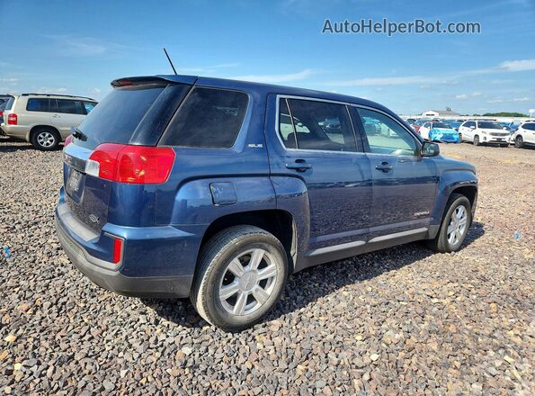 2GKALMEK6G6148995 2016 GMC TERRAIN Blue Rear right