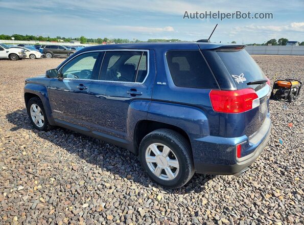 2GKALMEK6G6148995 2016 GMC TERRAIN Blue Rear left