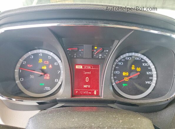 2GKALMEK6G6162461 2016 GMC TERRAIN Black Вид щитка приладів