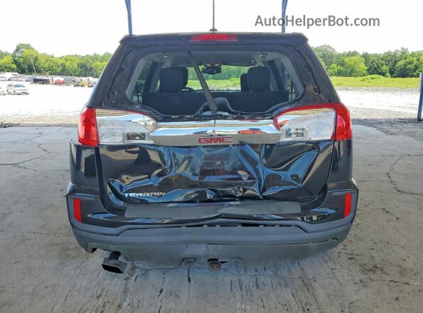 2GKALMEK6G6162461 2016 GMC TERRAIN Black Вид ззаду