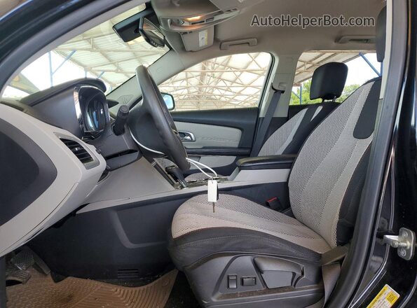 2GKALMEK6G6162461 2016 GMC TERRAIN Black Вид салону спереду