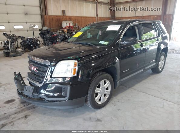 2GKALMEK6G6282941 2016 GMC TERRAIN Black Przód lewy