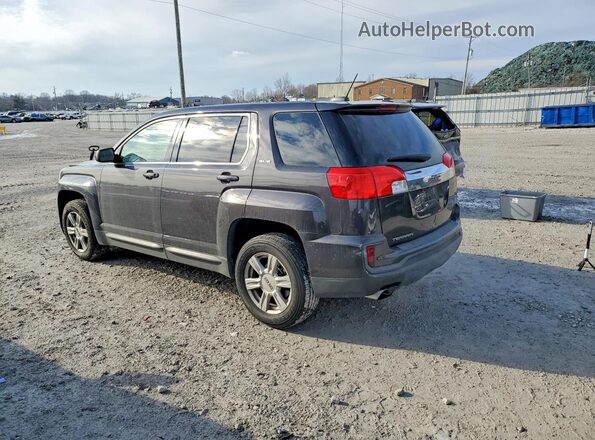 2GKALMEK6G6316831 2016 GMC TERRAIN Charcoal Trasero izquierdo