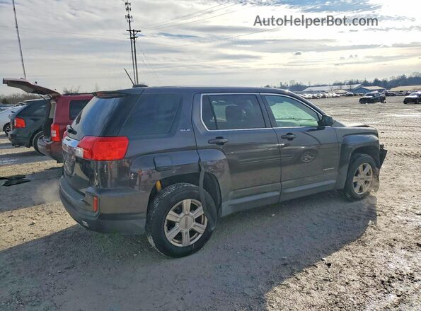 2GKALMEK6G6316831 2016 GMC TERRAIN Charcoal Trasero derecho