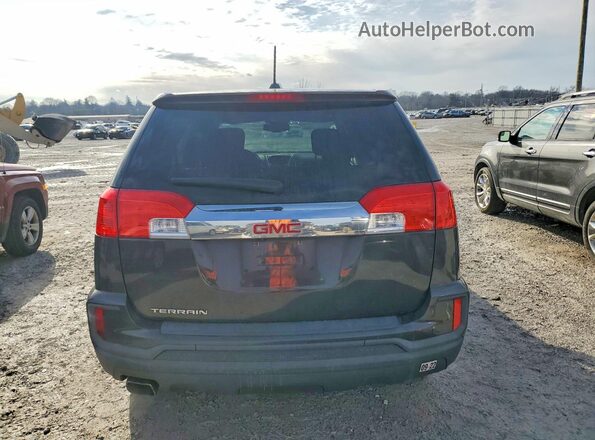 2GKALMEK6G6316831 2016 GMC TERRAIN Charcoal Vista trasera