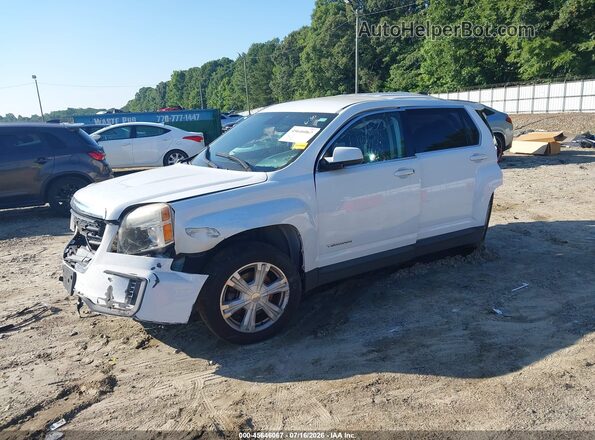 2GKALMEK6H6307998 2017 GMC TERRAIN White Przód lewy
