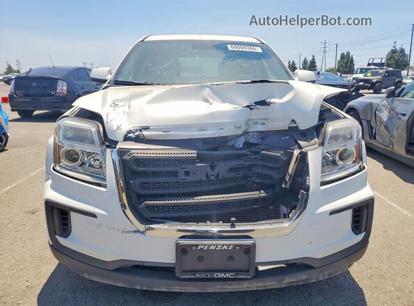 2GKALMEK6H6333971 2017 GMC TERRAIN White Դիմացի տեսք