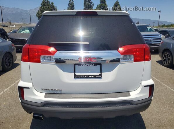 2GKALMEK6H6333971 2017 GMC TERRAIN White Հետևի տեսք